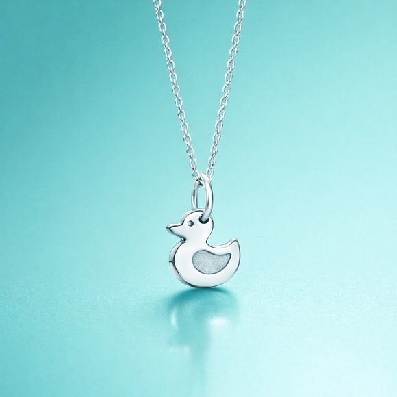 Tiffany & Co. Jewelry - Tiffany & Co Lucky Duck Charm Necklace Sterling Silver Gift Pendant